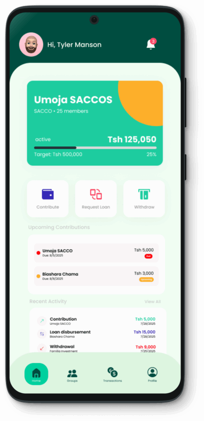 Android Mockup – Home Screen